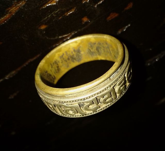 แหวนทองเหลือง (2วงซ้อน หมุนได้) เบอร์21-22