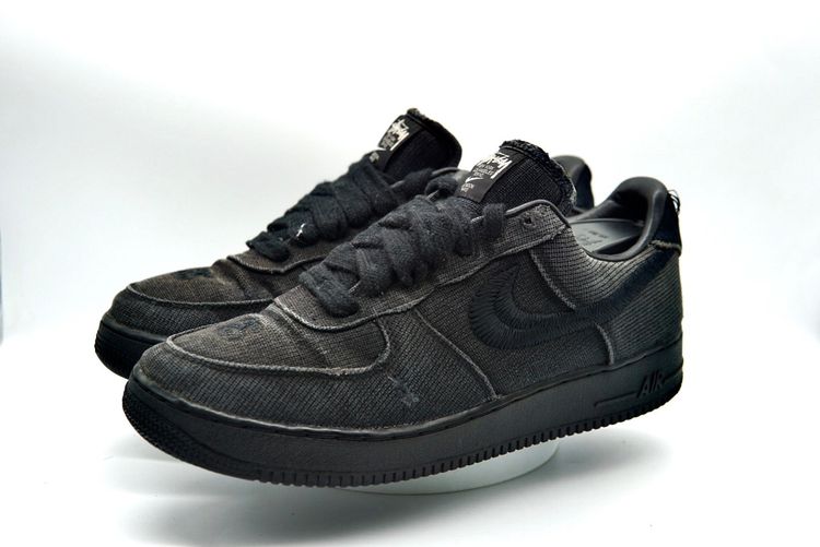 รองเท้าผ้าใบ หนังแท้ UK 10.5 | EU 45 1/3 | US 11 ดำ Nike Air Force 1 LowStussy Black-C29084-001