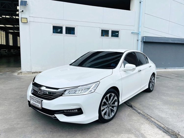 Honda Accord 2018 2.0 EL Sedan เบนซิน ไม่ติดแก๊ส เกียร์อัตโนมัติ ขาว รูปที่ 1