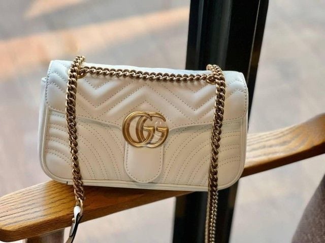 GUCCI MARMONT QUILTED SUPER LARGE LEATHET BAG รูปที่ 5