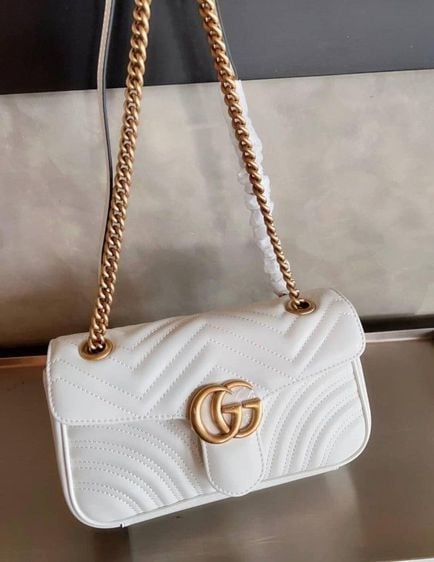 GUCCI MARMONT QUILTED SUPER LARGE LEATHET BAG รูปที่ 9