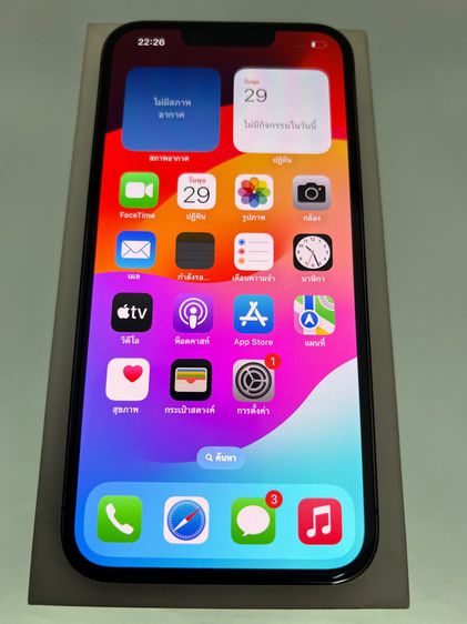 ขาย iPhone 13 Pro 512gb เครื่องนอก ศูนย์แท้ model ch ใส่ได้ 2ซิม จอแท้ แบตแท้ สแกนใบหน้าได้ รีเซ็ตได้ ไม่ติดไอคราว อุปกรณ์ครบ  รูปที่ 2