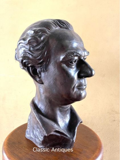 รูปปั้น อ.ศิลป์ พีระศรี ทองเหลือง องค์ใหญ่สะสม รูปที่ 6