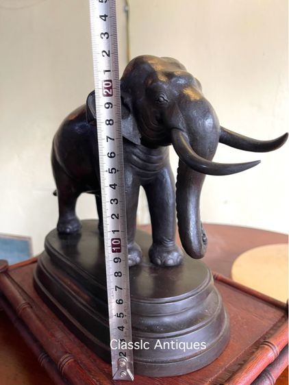 รูปปั้น ช้างทองเหลือง สะสม รูปที่ 10