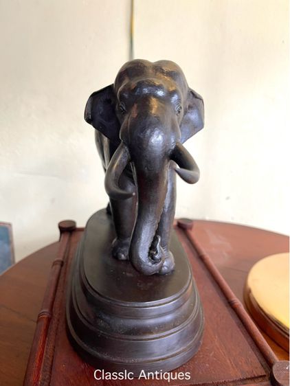 รูปปั้น ช้างทองเหลือง สะสม รูปที่ 4