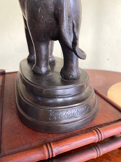 รูปปั้น ช้างทองเหลือง สะสม รูปที่ 8