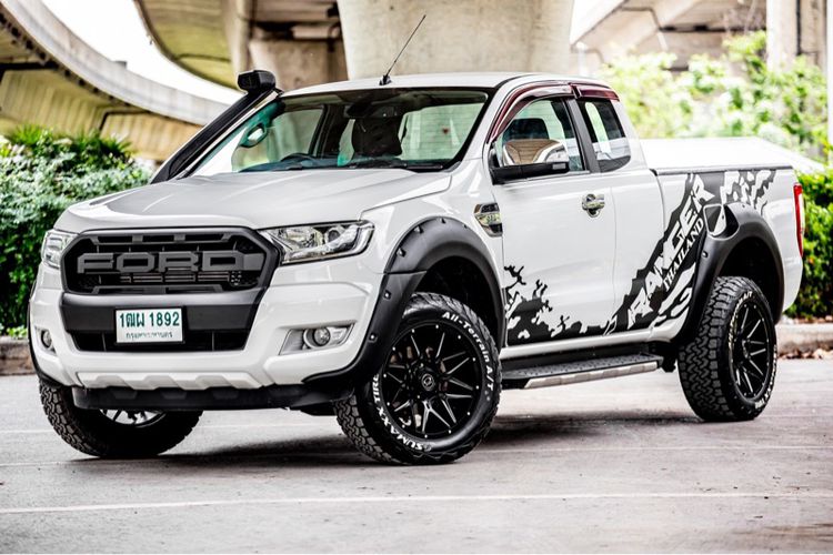 Ford Ranger 2015 2.2 Hi-Rider XLT Pickup ดีเซล ไม่ติดแก๊ส เกียร์อัตโนมัติ ขาว