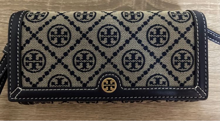 Tory burch T monogram Wallet on chain รูปที่ 2