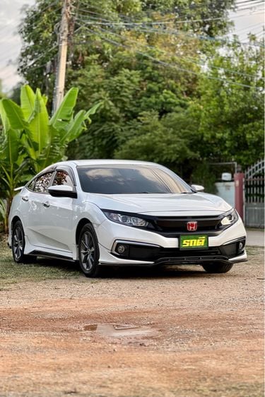 Honda Civic 2019 1.8 EL i-VTEC Sedan เบนซิน ไม่ติดแก๊ส เกียร์อัตโนมัติ ขาว