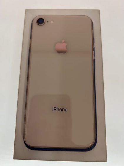 ขาย iPhone 8 สีทอง 64gb ศูนย์ไทย สภาพสวย จอแท้ แบตแท้ สแกนนิ้วได้ รีเซ็ตได้ ไม่ติดไอคราว ใช่งานดี ปกติทุกอย่าง อุปกรณ์ครบชุด พร้อมใช้งาน 