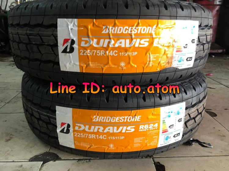 ขาย ยาง Bridgestone 225-75-14 (R624) ใหม่ ปี 25 รูปที่ 3