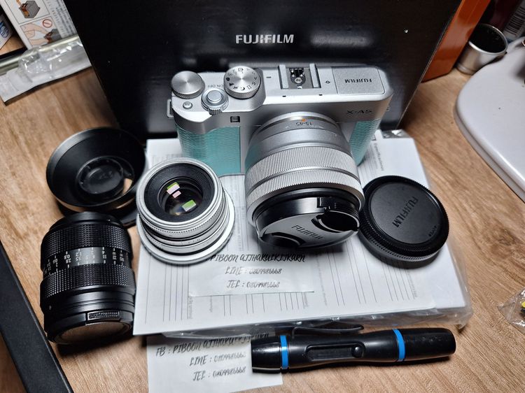 กล้องมิลเลอร์เลส ไม่กันน้ำ Fuji XA5 + เลนส์ Kit + เลนส์มือหมุน 2 ตัว fujifilm fujinon