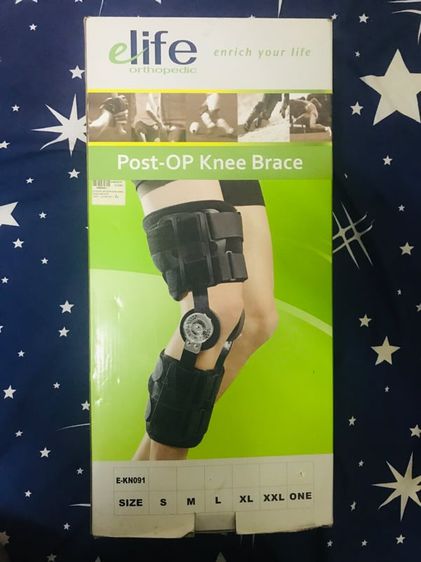 อุปกรณ์เพื่อสุขภาพ Post OP Knee Brace (EKN091-18) 18" - Elife