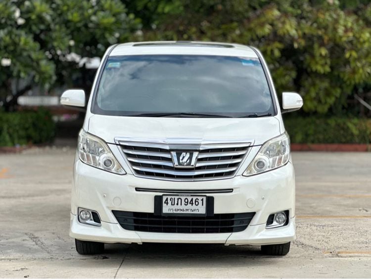 Toyota Alphard 2012 2.4 V Van เบนซิน ไม่ติดแก๊ส เกียร์อัตโนมัติ ขาว