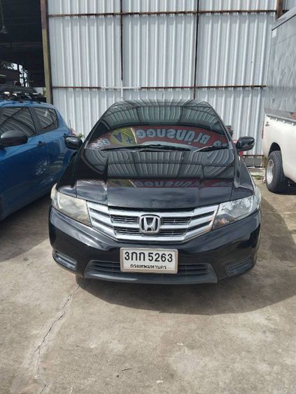Honda City 2014 1.5 V CNG Sedan เบนซิน NGV เกียร์อัตโนมัติ ดำ