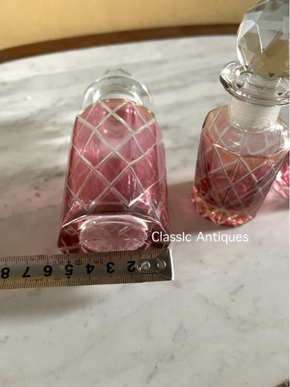 ขวดน้ำหอม แก้วเจียลาย สะสมA2 รูปที่ 7