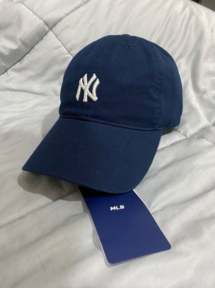 หมวกและหมวกแก๊ป หมวก MLB สีกรม โลโก้ NY