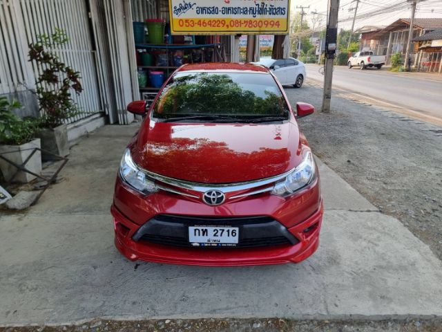 Toyota Vios 2016 1.5 E Sedan เบนซิน ไม่ติดแก๊ส เกียร์อัตโนมัติ แดง รูปที่ 3