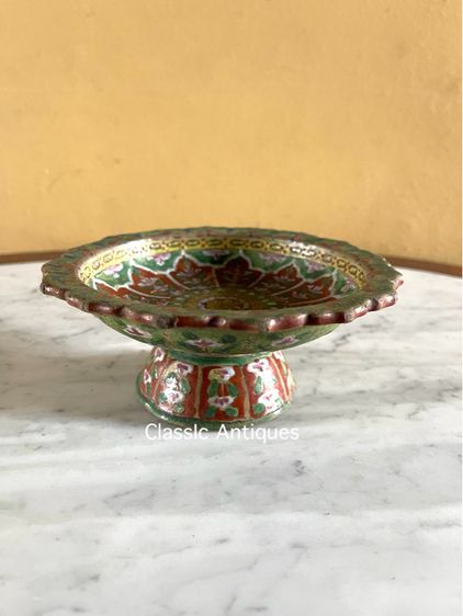 พานดิน สมัยอยุธยา เก่าโบราณสะสม รูปที่ 5