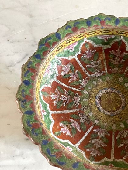 พานดิน สมัยอยุธยา เก่าโบราณสะสม รูปที่ 4