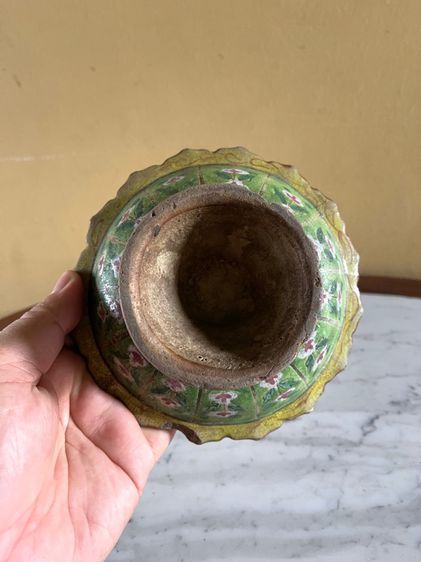 พานดิน สมัยอยุธยา เก่าโบราณสะสม รูปที่ 8