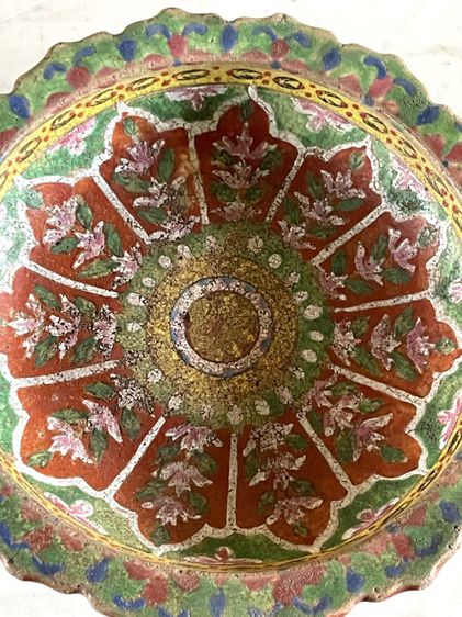 พานดิน สมัยอยุธยา เก่าโบราณสะสม รูปที่ 3