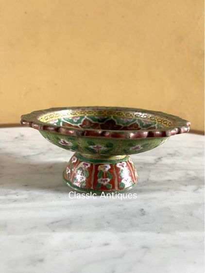 พานดิน สมัยอยุธยา เก่าโบราณสะสม รูปที่ 6