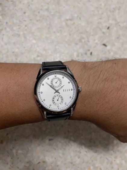 นาฬิกายี่ห้อ ELLE  ควอทซ์  ของแท้มือสอง สแตนเลส สายเปลี่ยนใหม่หัวสายเดิม  900฿ รูปที่ 10