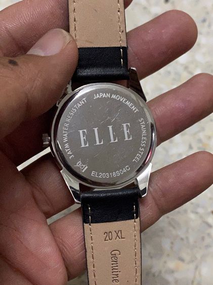 นาฬิกายี่ห้อ ELLE  ควอทซ์  ของแท้มือสอง สแตนเลส สายเปลี่ยนใหม่หัวสายเดิม  900฿ รูปที่ 3