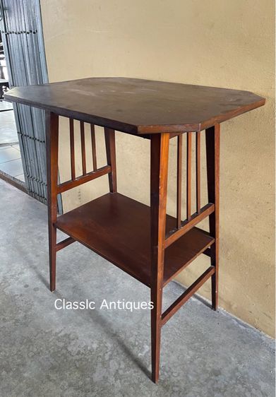 โต๊ะไม้สัก แปดเหลี่ยมขาแหลมสะสม รูปที่ 8