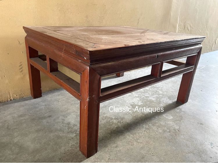 ตั่งไม้สัก โบราณเก่าสะสม รูปที่ 8