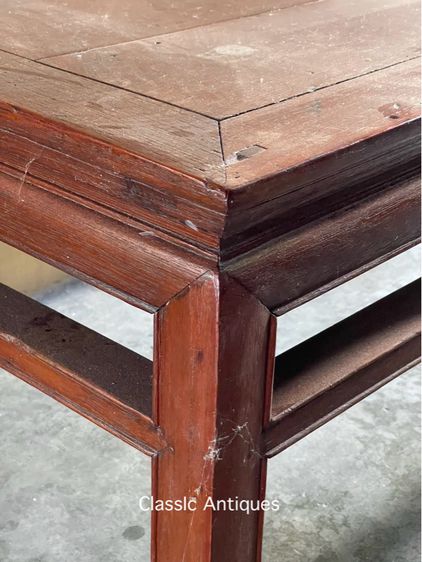 ตั่งไม้สัก โบราณเก่าสะสม รูปที่ 6