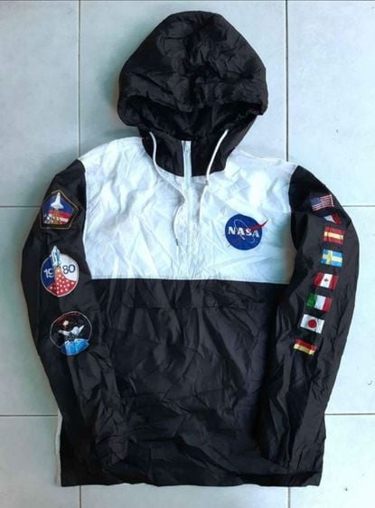 เสื้อแจ็คเก็ต | เสื้อคลุม แขนยาว เสื้อแจ็คเก็ตฮู้ด NASA
