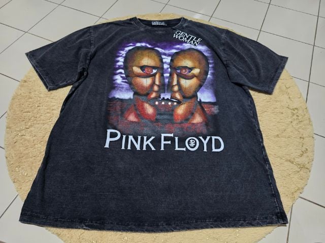 เสื้อยืดฟอกนุ่ม อก48" วินเทจ ลายวง Pink Floyd สกรีนหน้าหลัง ป้าย GENTLE WOMAN