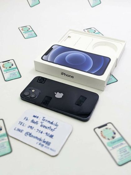 ขาย  เทิร์น iPhone 12 64 GB Black ศูนย์ไทย สภาพสวย อุปกรณ์ครบยกกล่อง ขาดสายชาร์จ สุขภาพแบต 85 เพียง 10,990 บาท ครับ 

