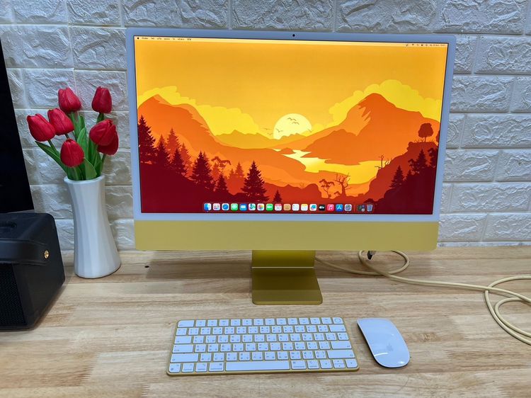 iMac (24-inch M1 2021) Ram8GB SSD256GB CPU8Core, GPU8Core Yellow Color