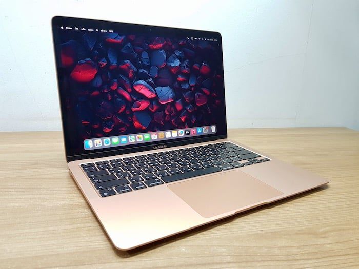 Apple Macbook Air แมค โอเอส 8 กิกะไบต์ อื่นๆ ไม่ใช่ MacbookAir (Retina13", 2020) M1 8-Core CPU 7-Core GPU SSD 256Gb Ram 8Gb Gold สวย สุดคุ้ม ใช้เพียง 12cycle