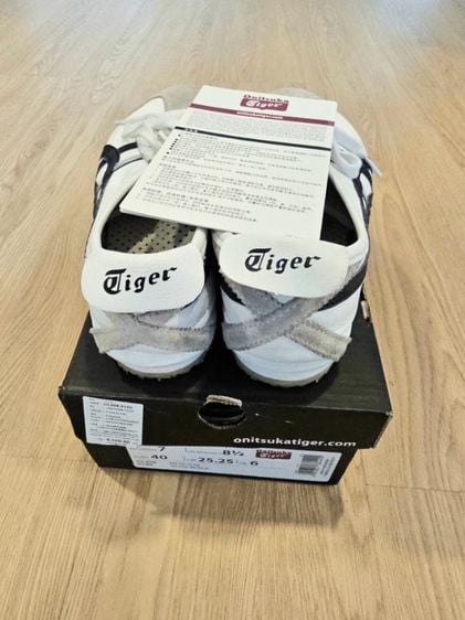 Onisuka tiger mexico 66 สีขาวคาดเทาดำ size 25.25 us7 euro 40 รูปที่ 6