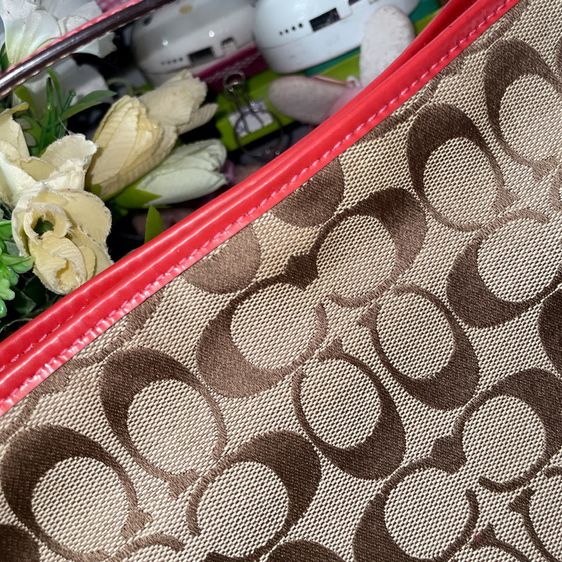 กระเป๋าสะพายCoach แท้ สีแดง รูปที่ 9