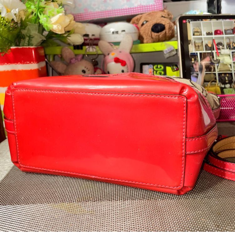 กระเป๋าสะพายCoach แท้ สีแดง รูปที่ 8