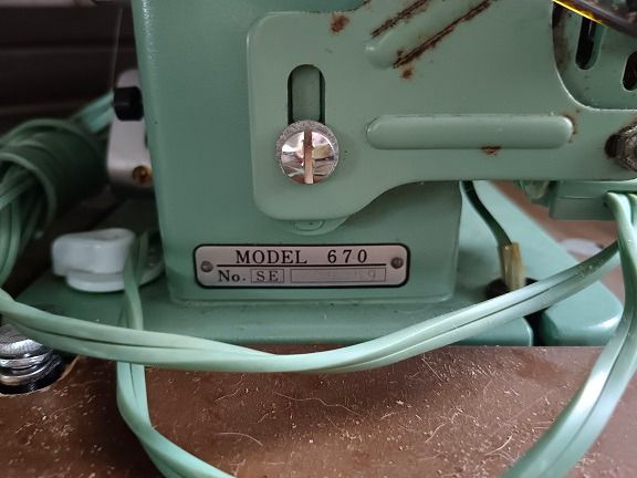 ขายจักรเย้บผ้า  janome  vintage รูปที่ 6