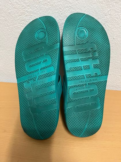 รองเท้ายางซิลิโคน กันน้ำ ลุยน้ำ ลุยฝน fitflop Iqushion ขนาด 6 UK 39 EU สีฟ้าเทอคอย ส่งต่อ รูปที่ 9