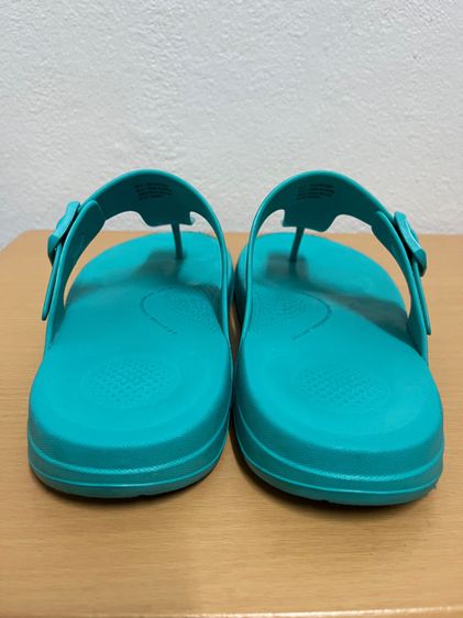 รองเท้ายางซิลิโคน กันน้ำ ลุยน้ำ ลุยฝน fitflop Iqushion ขนาด 6 UK 39 EU สีฟ้าเทอคอย ส่งต่อ รูปที่ 6