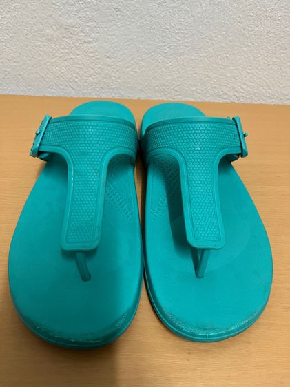 รองเท้ายางซิลิโคน กันน้ำ ลุยน้ำ ลุยฝน fitflop Iqushion ขนาด 6 UK 39 EU สีฟ้าเทอคอย ส่งต่อ รูปที่ 17