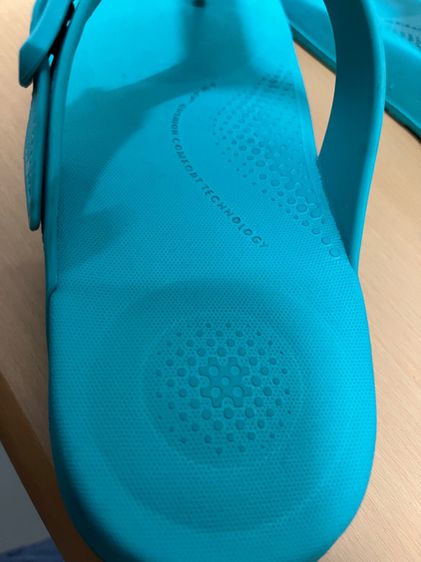 รองเท้ายางซิลิโคน กันน้ำ ลุยน้ำ ลุยฝน fitflop Iqushion ขนาด 6 UK 39 EU สีฟ้าเทอคอย ส่งต่อ รูปที่ 13