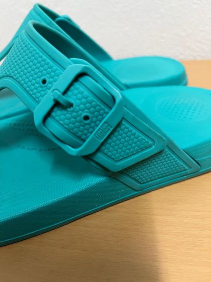 รองเท้ายางซิลิโคน กันน้ำ ลุยน้ำ ลุยฝน fitflop Iqushion ขนาด 6 UK 39 EU สีฟ้าเทอคอย ส่งต่อ รูปที่ 14