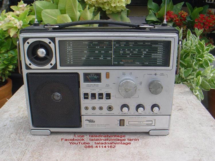 วิทยุ Electro brand 2951 World Ranger Multiband with Cassette Tape