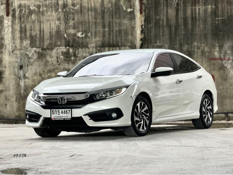 Honda Civic 2016 1.8 EL i-VTEC Sedan เบนซิน ไม่ติดแก๊ส เกียร์อัตโนมัติ ขาว รูปที่ 1