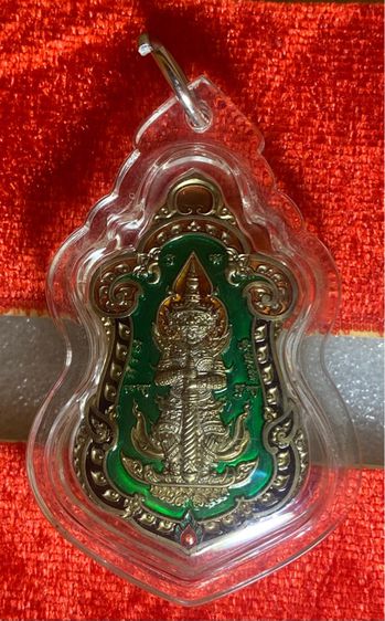 ท้าวเวสสุวรรณ เนื้ออัลปาก้าลงยา รุ่นสร้างบารมี หลวงปู่บุญมา  รูปที่ 3