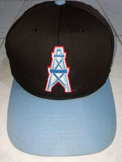 หมวกสแน็ปแบ็คปีกตรง Vintage Starter NFL Houston Oilers ทรงสวยเสภาพดี